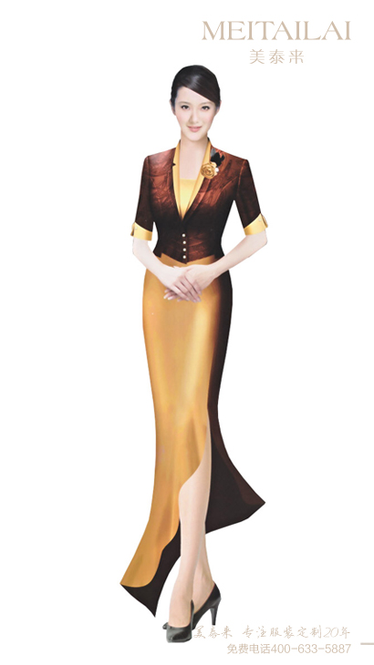 拉萨时尚休闲风酒店服装订做